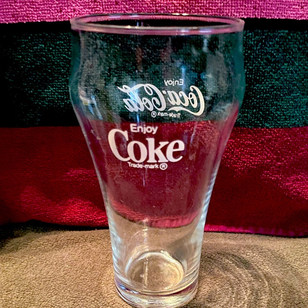 Vintage Clear 16 Oz. Coke Soda Glass